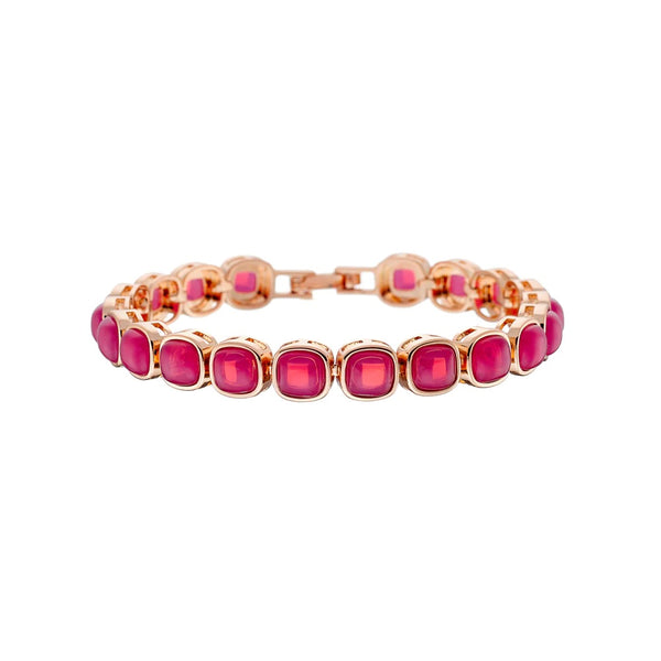 Darling rose gold fuchsia crystal bracelet