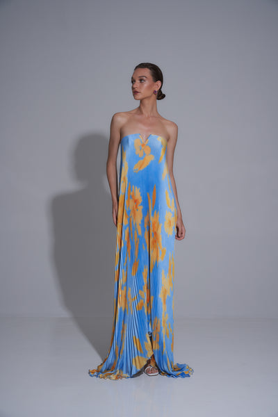 BLACK TIE GOWN JARDIN BLUE