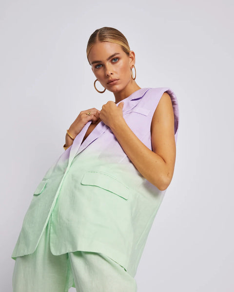 SLEEVELESS BLAZER - FADEY LADY