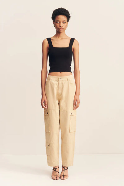 Ariana Cargo Tapered Pant - Sand