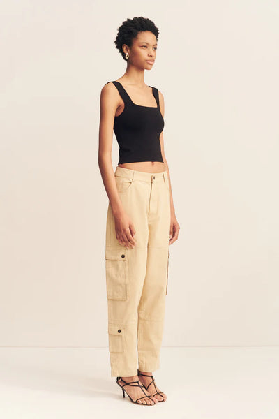 Ariana Cargo Tapered Pant - Sand