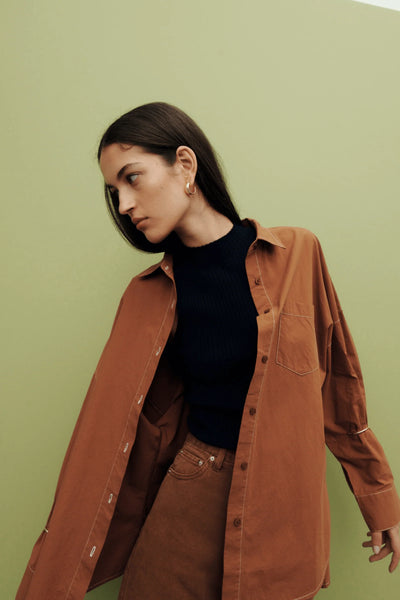 CLAUDE SHIRT-TOFFEE
