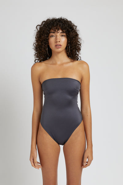 STRAPLESS ONE PIECE- BLACK