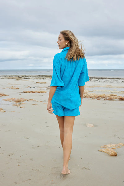 THE BOBBY TERRY SHIRT IN LAGOON