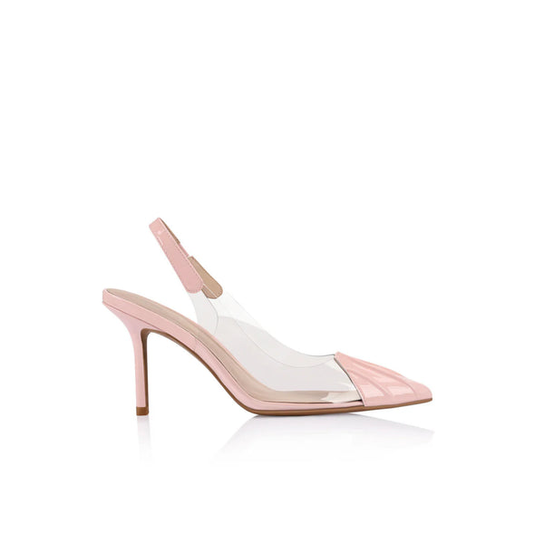 Remi Pump Vinylite & Pink Patent Leather