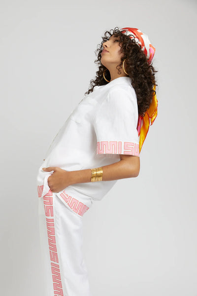 SIG LINEN PANTS - WHITE