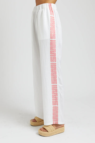 SIG LINEN PANTS - WHITE