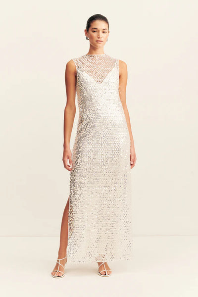 Asteri High Neck Sleeveless Maxi Dress