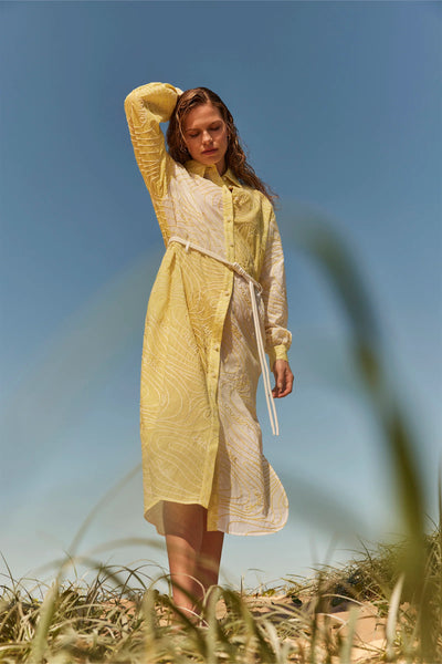 SURGE BELTED SHIRT DRESS