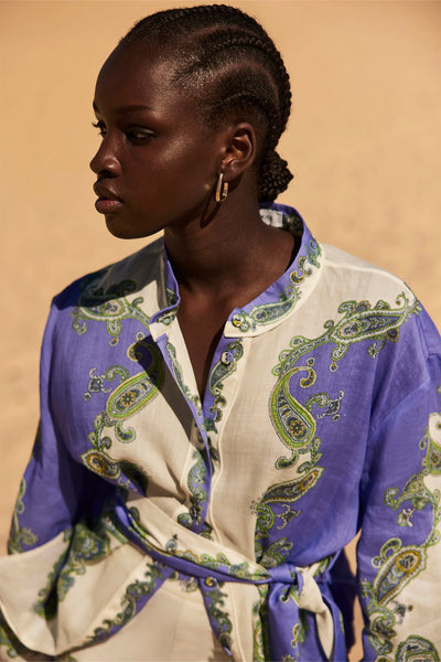 OTTO REMOVABLE WAIST TIE SHIRT