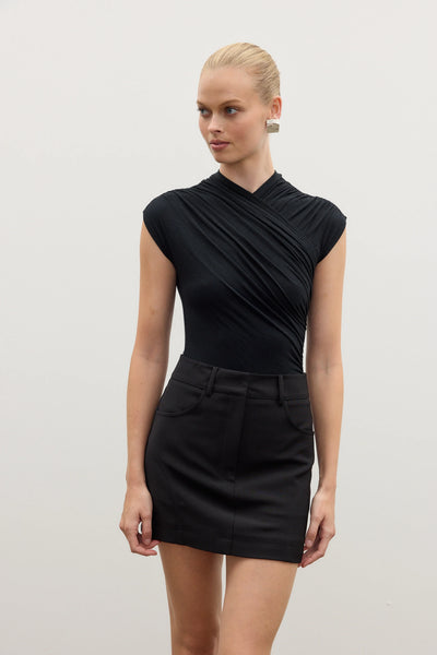 AMRITA SLEEVELESS BODYSUIT - SHADOW