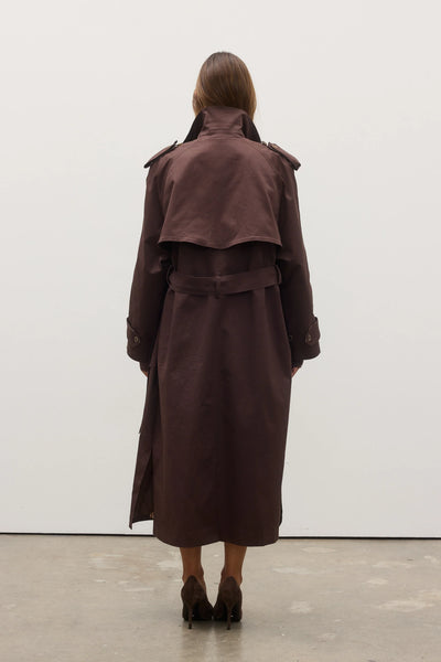 REECE TRENCH COAT - ESPRESSO