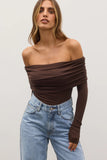 ALESSANDRA TOP - ESPRESSO