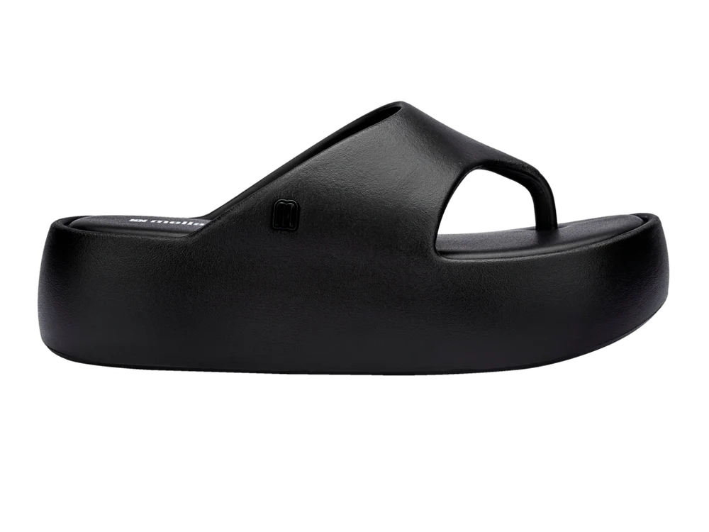 MELISSA FREE PLATFORM THONG- BLACK