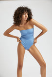 STRAPLESS ONE PIECE - OCEAN BLUE