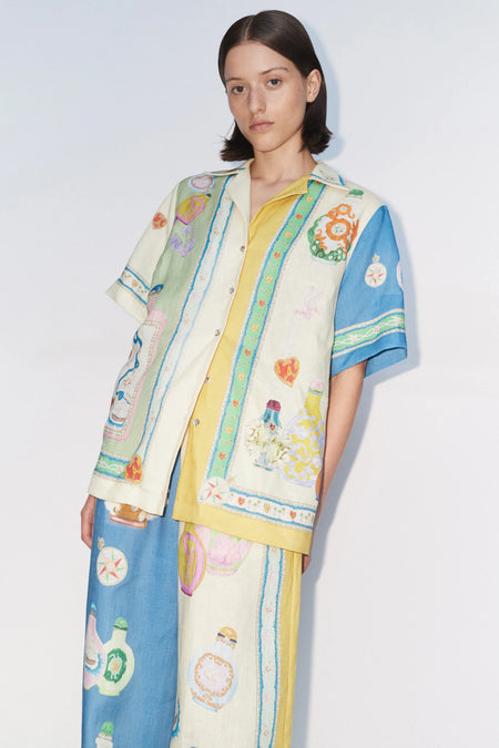 BIAS CUT PANTS ALABASTER