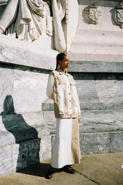 Quinn Maxi Skirt in Cream