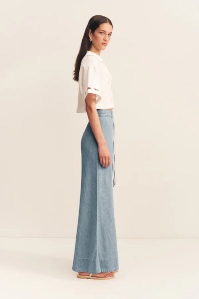 Ellsworth Palazzo Pants - Bleached Blue
