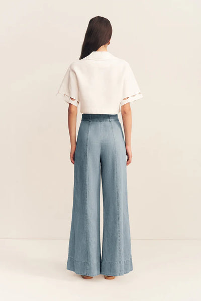 Ellsworth Palazzo Pants - Bleached Blue