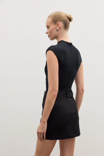 AMRITA SLEEVELESS BODYSUIT - SHADOW