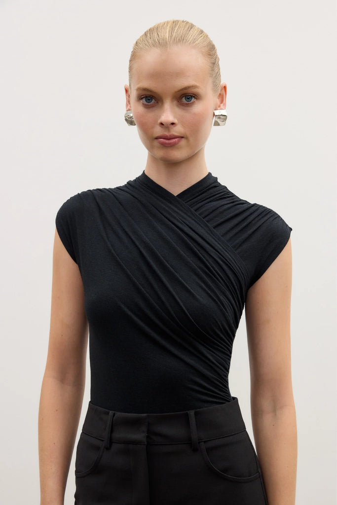 AMRITA SLEEVELESS BODYSUIT - SHADOW