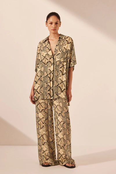 Hadiya Side Split Short Sleeve Shirt