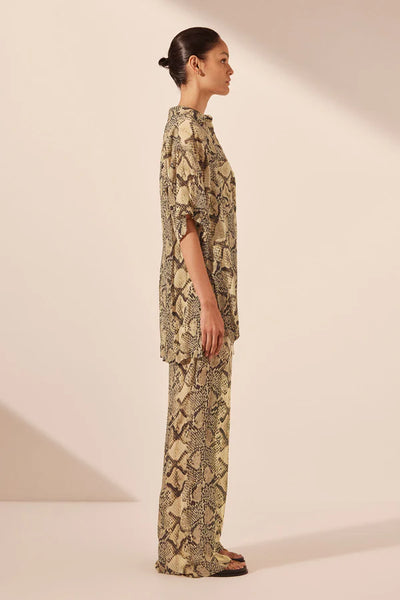 Hadiya Side Split Short Sleeve Shirt