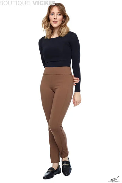 UP! PONTE straight leg pant camel