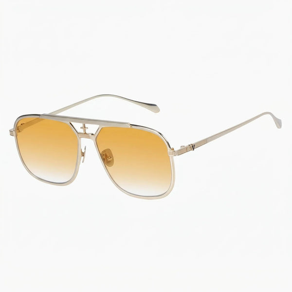 Capita- Brushed Gold Titanium / Orange Gradient Lens