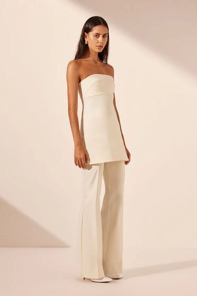 Lani Boot Cut Flared Pant - Rice