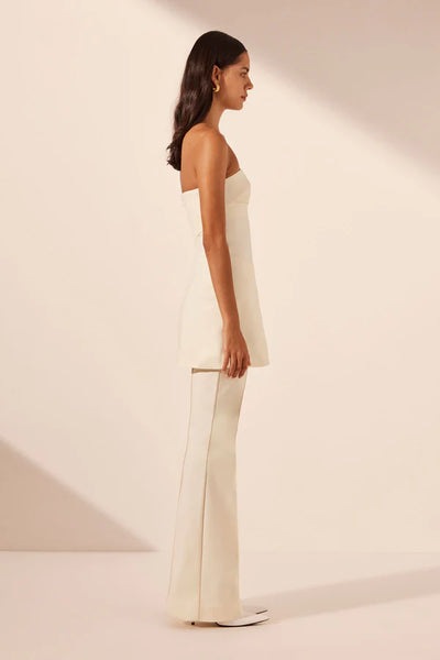 Lani Boot Cut Flared Pant - Rice