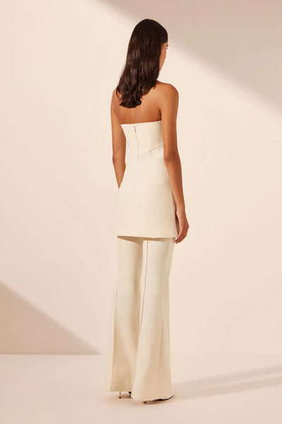 Lani Boot Cut Flared Pant - Rice