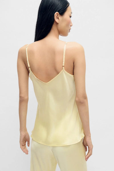 BIAS CUT CAMI-VANILLA FLOWER