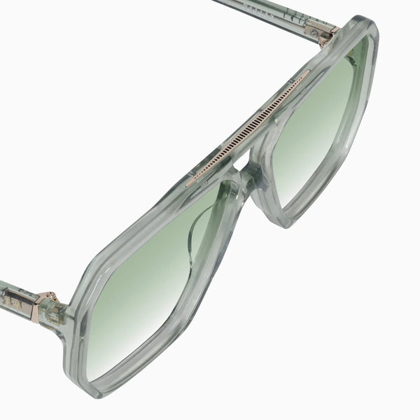 Rodeo- Transparent Sage w. Gold Metal / Light Green Gradient Lens