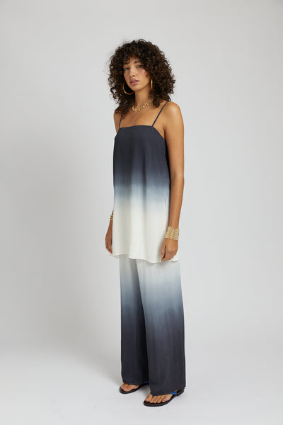 TUNIC TOP- CHARCOAL FADE