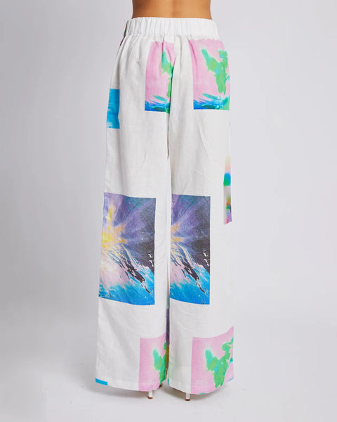 LINEN PANTS - SEA SPACE