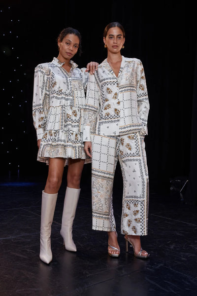 SABRINA SILK TWILL PANT IN CLASSIC