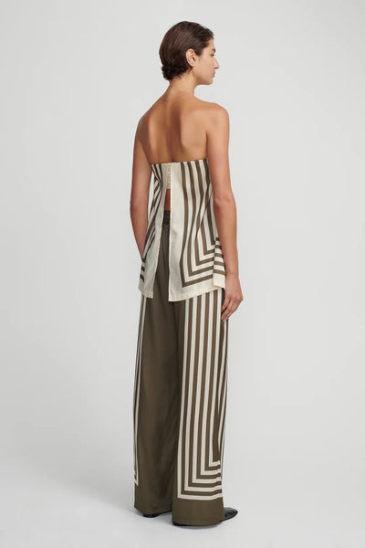 AALIYAH TOP MOSS STRIPE