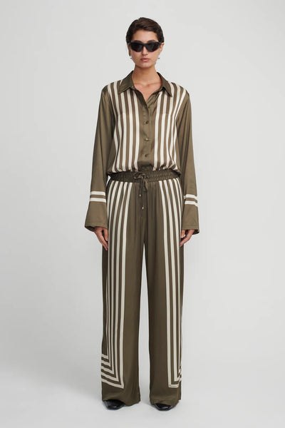 EMPRESS PANT MOSS STRIPE