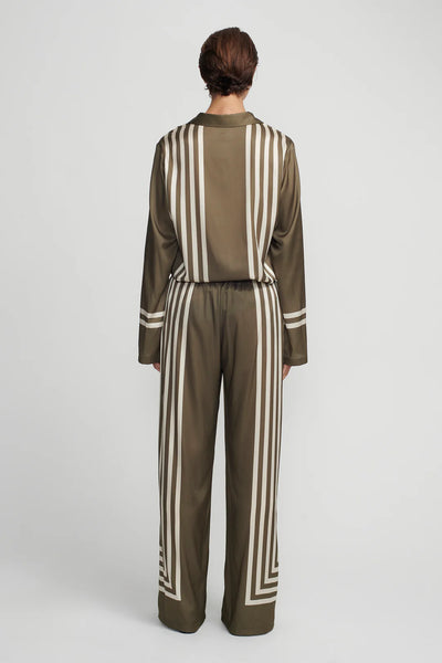EMPRESS PANT MOSS STRIPE