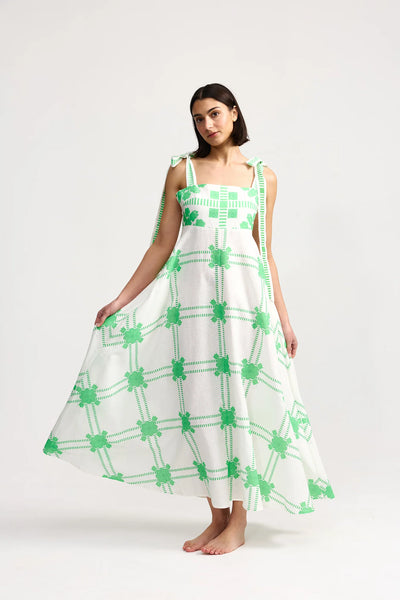PIPPA DRESS MEDITERRANEAN FERN