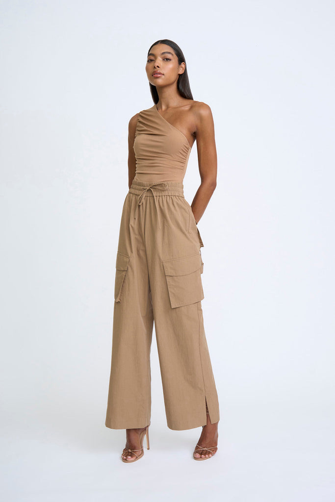 ASTER ASYMMETRIC TOP - CHOCOLATE