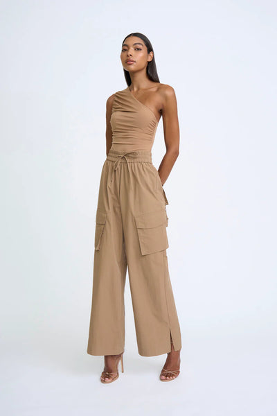 ASTER ASYMMETRIC TOP - CHOCOLATE