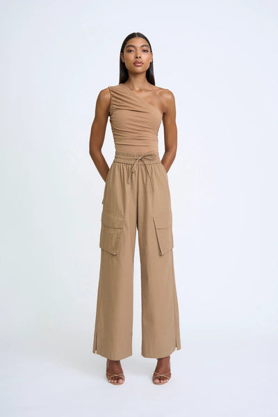 ASTER ASYMMETRIC TOP - CHOCOLATE