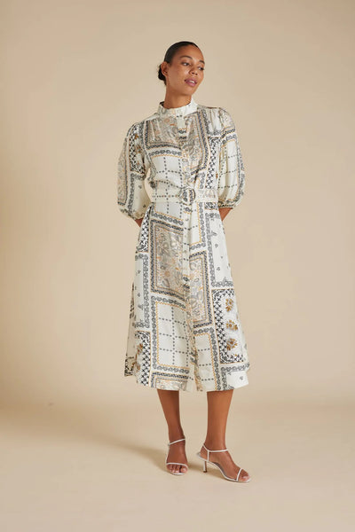 LYON SILK TWILL DRESS IN CLASSIC