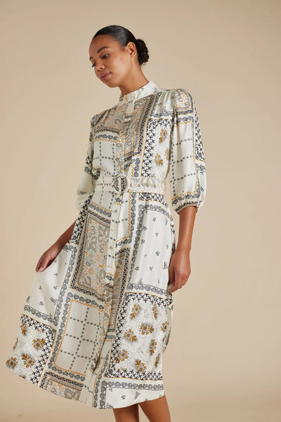 LYON SILK TWILL DRESS IN CLASSIC