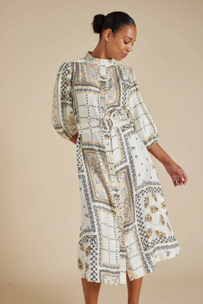 LYON SILK TWILL DRESS IN CLASSIC