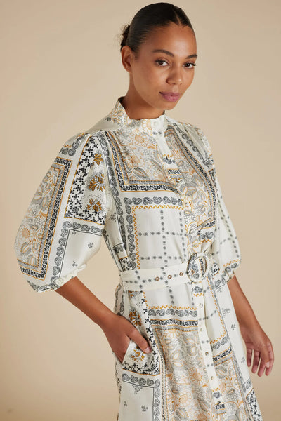 LYON SILK TWILL DRESS IN CLASSIC