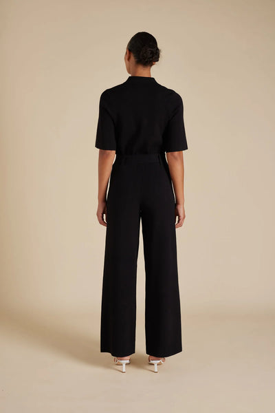 HAMILTON CREPE KNIT PANT IN BLACK