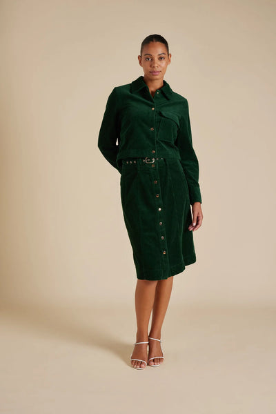 CHARLIE CORDUROY JACKET IN FOREST